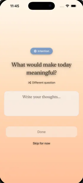 Lumi on iPhone: today’s reflection question